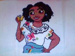 Cross stitch square for Kiki B's quilt