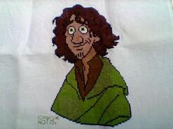Cross stitch square for Kiki B's quilt