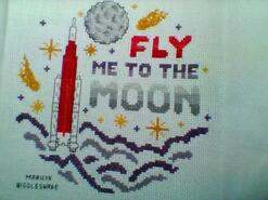Cross stitch square for Jaxon K's quilt