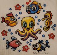 Cross stitch square for Michael M's quilt