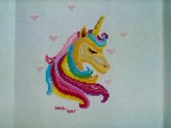 Cross stitch square for Faith A's quilt