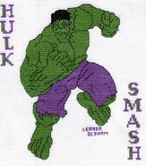 Cross stitch square for Christian A's quilt