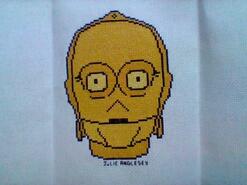 Cross stitch square for Logan W's quilt
