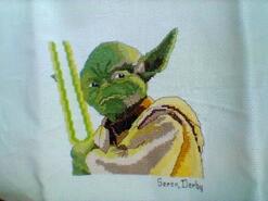 Cross stitch square for Logan W's quilt