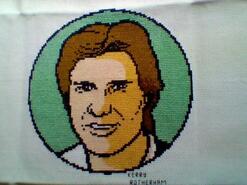 Cross stitch square for Logan W's quilt