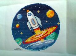 Cross stitch square for Oakley C's quilt