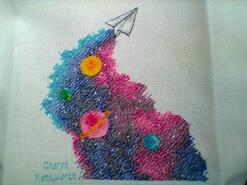 Cross stitch square for Oakley C's quilt