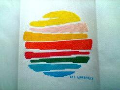 Cross stitch square for Bella P's quilt