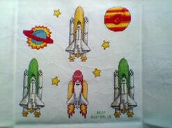 Cross stitch square for Archie N's quilt