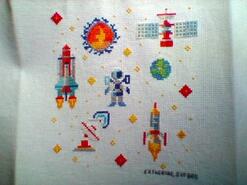 Cross stitch square for Archie N's quilt
