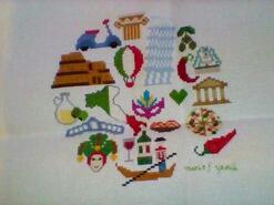 Cross stitch square for James R's quilt