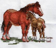 Cross stitch square for Anna-Mae's quilt