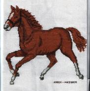 Cross stitch square for Anna-Mae's quilt