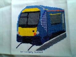 Cross stitch square for Alfie J's quilt