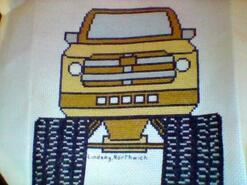 Cross stitch square for Digby D's quilt