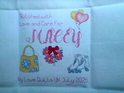 Cross stitch square for Macey T's quilt