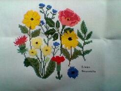 Cross stitch square for Macey T's quilt