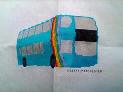 Cross stitch square for Elias D's quilt