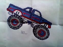 Cross stitch square for Elias D's quilt