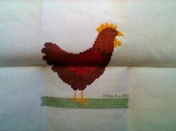 Cross stitch square for Malachy's quilt