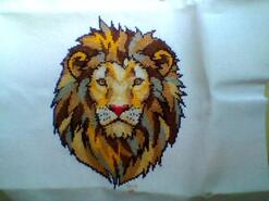 Cross stitch square for Malachy's quilt