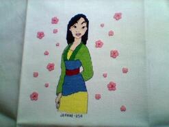 Cross stitch square for Hollie G's quilt