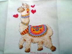 Cross stitch square for Madyson J's quilt