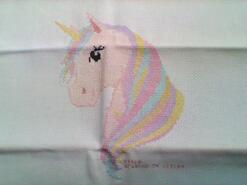 Cross stitch square for Ellie I's quilt