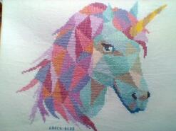 Cross stitch square for Ellie I's quilt