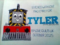 Cross stitch square for Tyler K's quilt