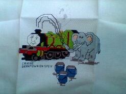 Cross stitch square for Tyler K's quilt
