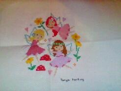 Cross stitch square for Heidi D's quilt