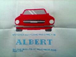 Cross stitch square for Albert R's quilt