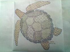 Cross stitch square for Elijah's quilt
