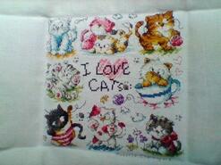 Cross stitch square for Fae's quilt