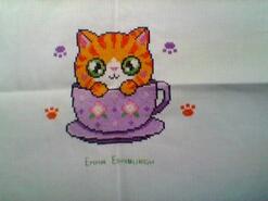 Cross stitch square for Fae's quilt