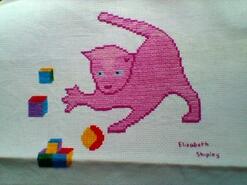 Cross stitch square for Fae's quilt