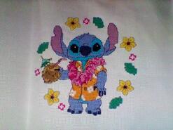 Cross stitch square for Evie-Mae's quilt