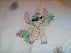 Cross stitch square for Evie-Mae's quilt