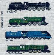 Cross stitch square for Santiago's quilt