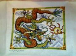 Cross stitch square for Ethan E's quilt