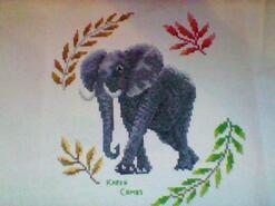 Cross stitch square for Bowen B's quilt