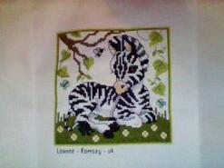 Cross stitch square for Bowen B's quilt