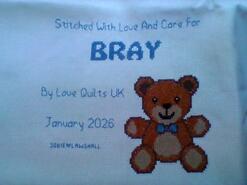 Cross stitch square for Bray S's quilt