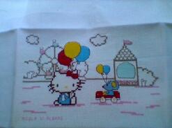 Cross stitch square for Alesha S's quilt