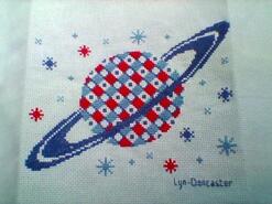 Cross stitch square for Beau W's quilt