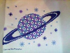 Cross stitch square for Logan H's quilt