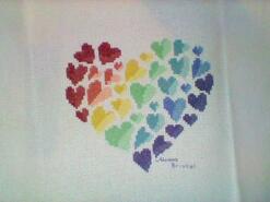 Cross stitch square for Molly M's quilt