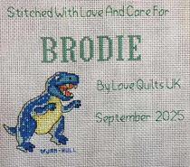 Cross stitch square for Brodie S's quilt