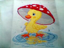 Cross stitch square for Talena C's quilt